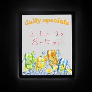 18"W x 23"H Luxe Glo Message Board