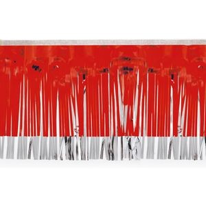 Victory Corps Red & Silver Fringe (15")