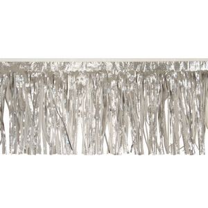 Victory Corps Embossed Silver & Standard White Fringe (15")