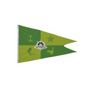 4' x 6' Nylon Burgee Flag Single-Sided