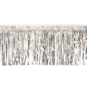 Victory Corps Embossed Silver & Metallic Silver Fringe (15")