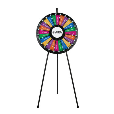 12 to 24 Floor Stand Prize Wheel w/Lights