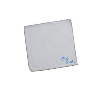 Premium 6" x 6" Gray OptiCloth with Silk Screened Imprint