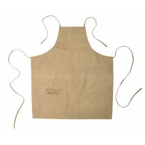 Suede Apron (Full Size) - Laser Engraved (Driftwood)
