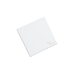 Deluxe 10" x 10" White Color OptiCloth with Laser "Engraved" Imprint