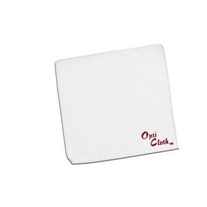 Premium 6" x 6" White OptiCloth with Silk Screened Imprint