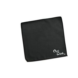 Premium 6" x 6" Black OptiCloth with Silk Screened Imprint