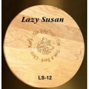 12" Diameter Lazy Susan - Laser Engraved