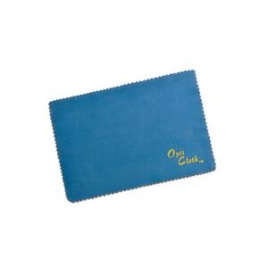 Deluxe 3.5" x 5" Blue OptiCloth with Silk Screened Imprint