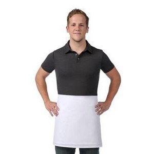 White 4-Way Folded Waist Apron - Made in USA