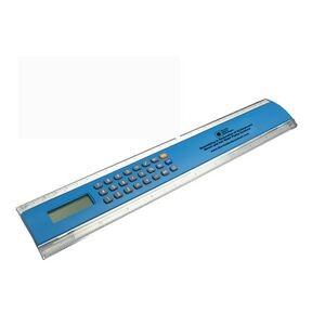 12" Easy Read Ruler Calculator-BLUE