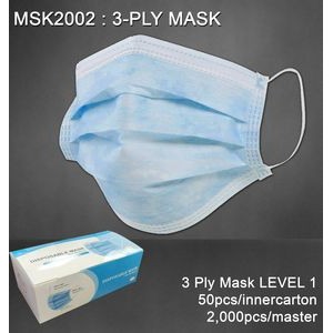 USA STOCK! 3-Ply Disposable Mask. Ships SAME DAY. Low Minimum