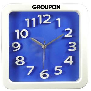 Large Retro Look Analog Alarm Clock (Blue)