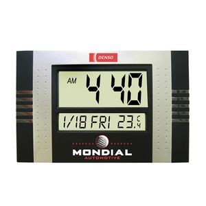 Calendar Wall/ Desk Alarm Clock (Black)