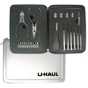 25 Piece Compact Tool Set in a Zippered Aluminum Case