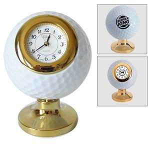 Golf Ball Shaped Mini Desk Clock