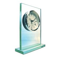 All Glass Rectangle Quartz Executive Clock