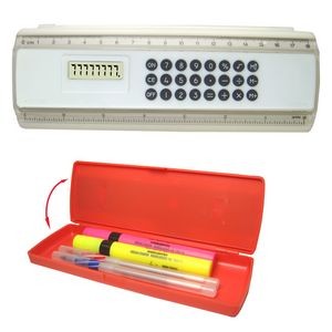 Pencil Case with Slide Out Calculator