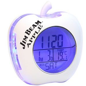 Apple Shaped Talking Alarm Clock (White)