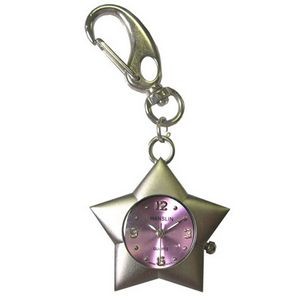 Lavender Star Shape Key Chain Quartz Watch