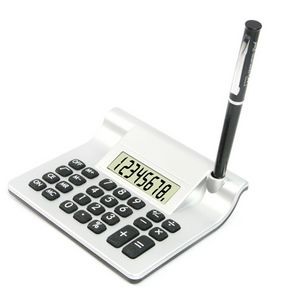 8-Digit Executive Desktop Calculator-Silver