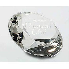 Crystal Clear Diamond Paperweight