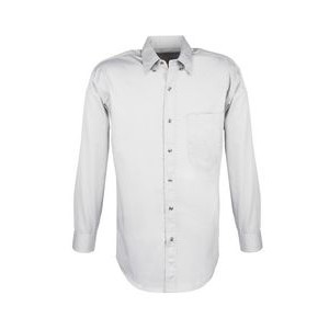 MEN EASY CARE COTTON BLEND DRESS SHIRTS Long Sleeve(White) ( S-4XL)