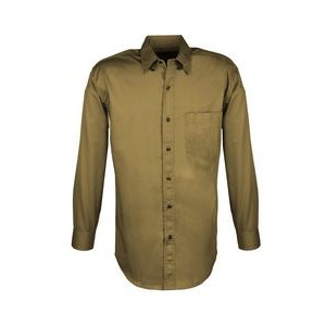 MEN EASY CARE COTTON BLEND DRESS SHIRTS Long Sleeve(Green) ( S-4XL)