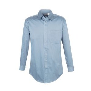 Men's solid Stretch shirts SHORT Sleeve(BLUE) (S-4XL)