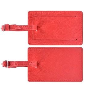 Ashlin® Designer Fire Engine Red Toledo Rectangular Luggage Bag Tag