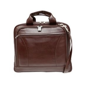 Ashlin® Designer Alaster Expresso Brown Laptop Briefcase w/Front Organizer