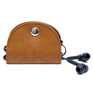 Ashlin® Designer Nick British Tan Earbud & USB Cable Caddy