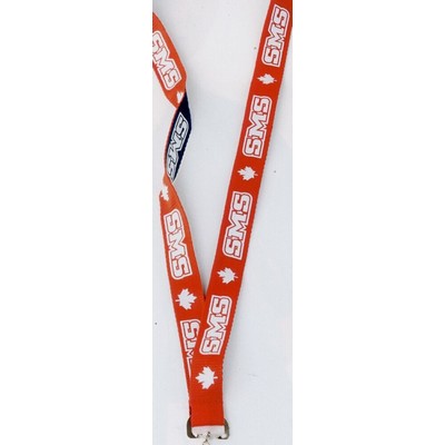 2 Tone Polyester Lanyard w/ Contrast Reverse Side