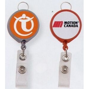 Round Retractable Badge Holder Reel (Dome Decoration)