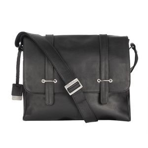 Colombian Leather Messenger Bag w/Magnetic Closure