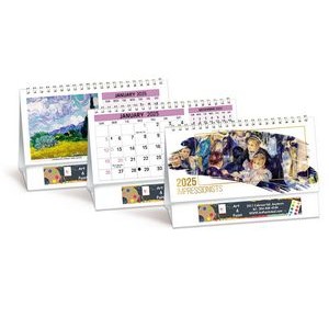 The Impressionists Double View Desk Calendar