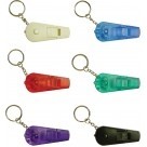 Plastic Key Tag w/Light & Whistle