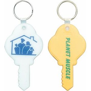 Key Shaped Plastic Key Tag