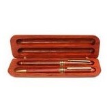 Wooden Montiblu Pen/Pencil Set-Rosewood