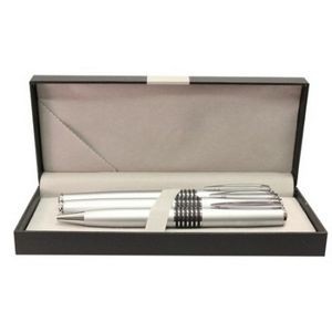 Genesis 3 Piece Pen Set-Satin Silver