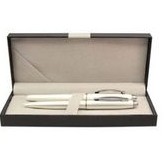 Nogales Ballpoint/Roller Set-Pearl White