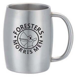 14 Oz. Double Stainless Steel Beer/ Coffee Mug with Built In Handle