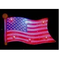 Wavy American Flag Flash Lapel Pin