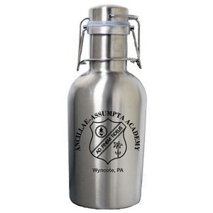 32 Oz. Single Wall Stainless Steel Beer Growler with Swing Top