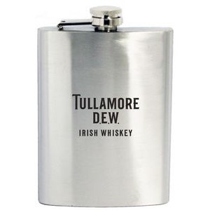 8 Oz. Stainless Steel Hip Flask w/ Hinged Cap