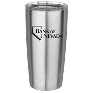 20 Oz. Stainless Steel Vacuum Insulated Tumbler w/Transparent Lid