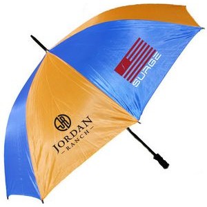 2 Tone Golf Umbrella - Orange/ Blue (58" Arc)
