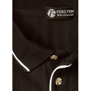 Men's Vertical Terry Textured Cotton Polo