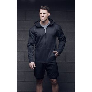 Men's Water-Repellent Lightweight Bonded Full Zip Jacket w/Hood