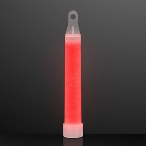 4" Red Mid-Sized Glow Sticks with Lanyard - BLANK